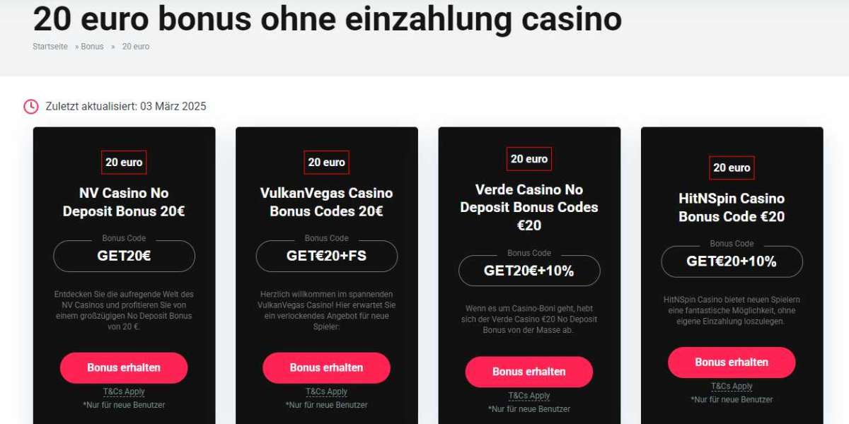 20-Euro-Bonus ohne Einzahlung – Die besten Angebote für risikofreies Spielen