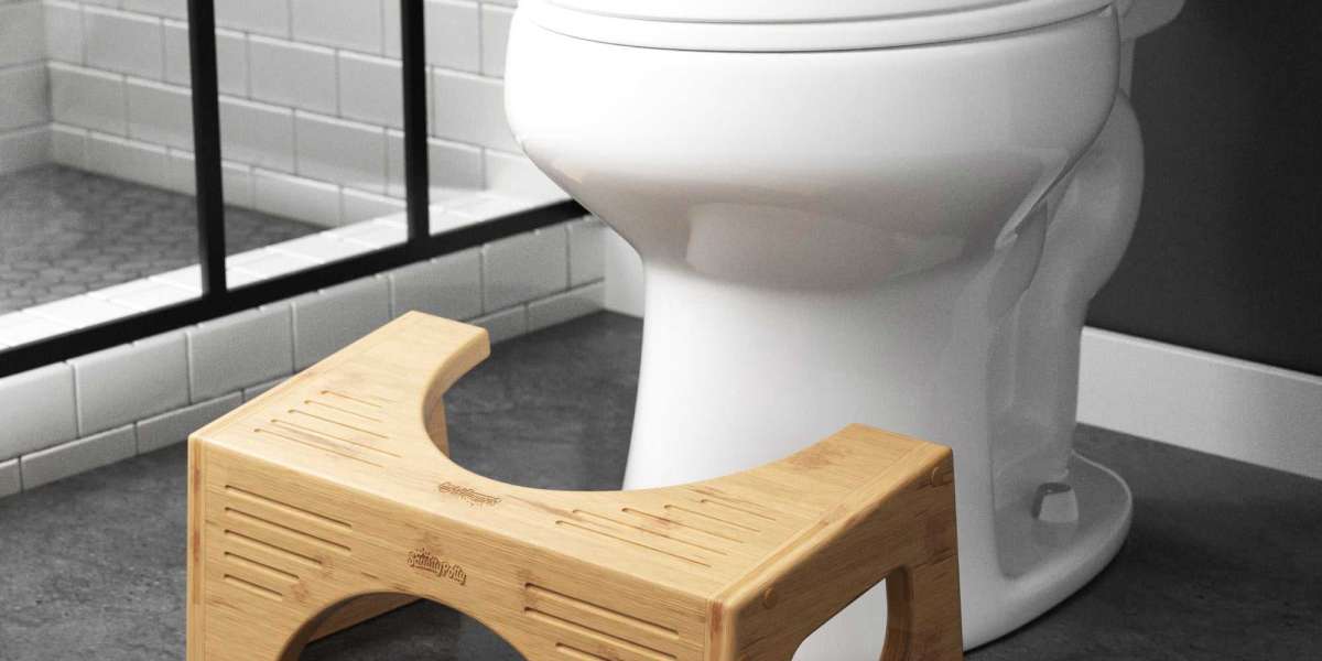 Improve Bathroom Posture with a Wooden Toilet Step