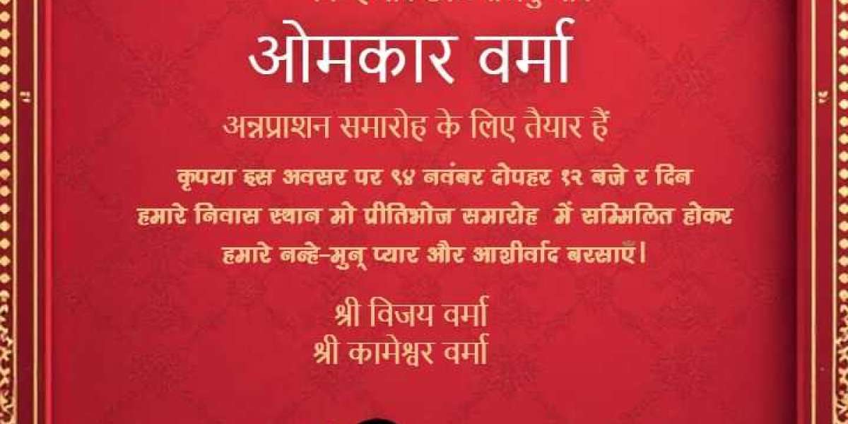 Celebrate Your Baby’s First Bite with Crafty Art’s Annaprashan Invitation Cards