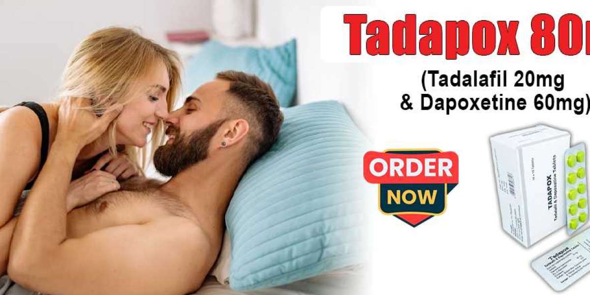 Buy Tadapox 80mg (Tadalafil 20mg + Dapoxetine 60mg) | 50% Discount