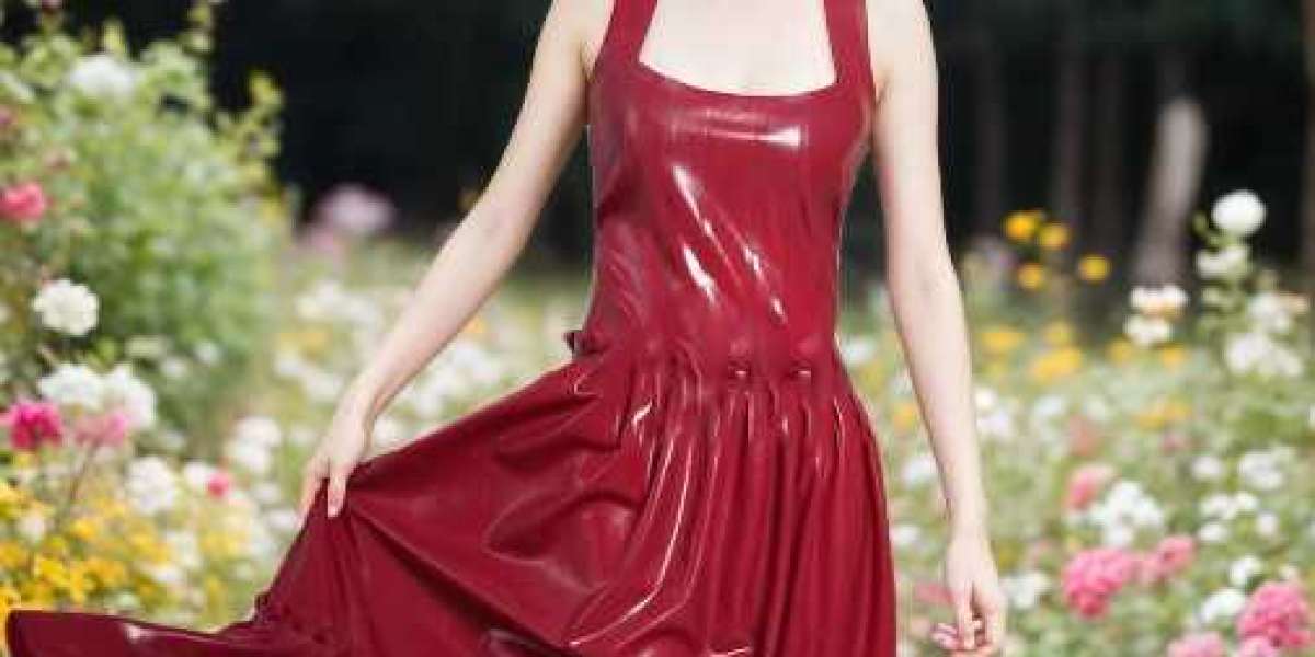 Red Latex Dress Elegance Elevated by Latextrust Commitment to Quality and Innovation